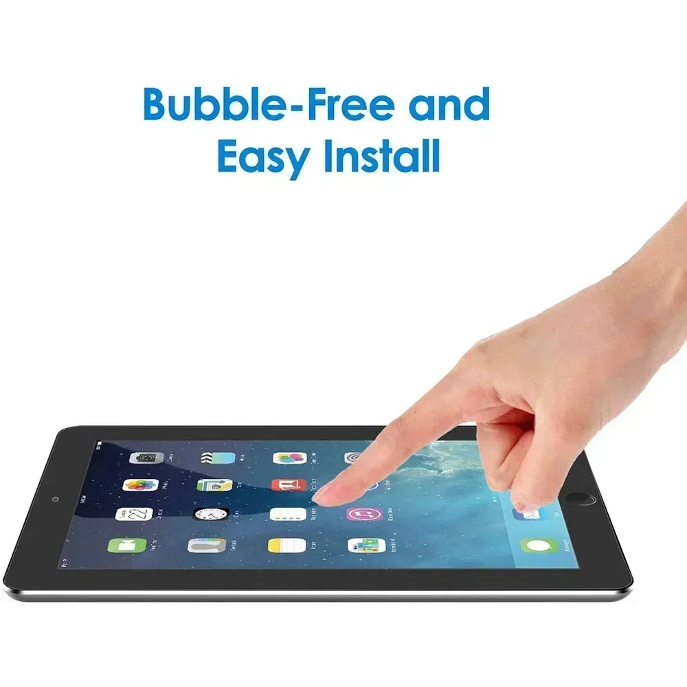 (2 упаковки) Закаленное стекло для Apple iPad Air 2 2014 Air2 A1566 A1567 2-го поколения Защитная пленка для экрана планшета против царапин