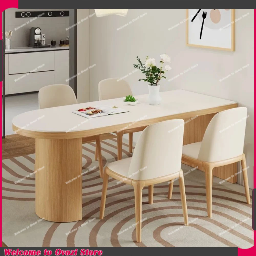 

Breakfast Modern Dining Table Luxury White Organizer Nordic Dining Table Living Kitchen Mesa De Comedor Home Accessories