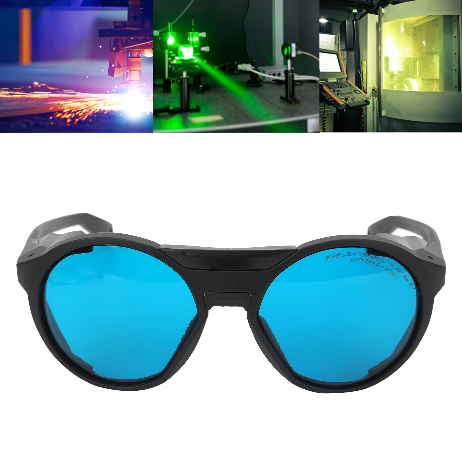 ZK40 Protective Glasses Eye Goggles for 180-430nm 630-640nm 640-740nm 740-750nm Wavelength