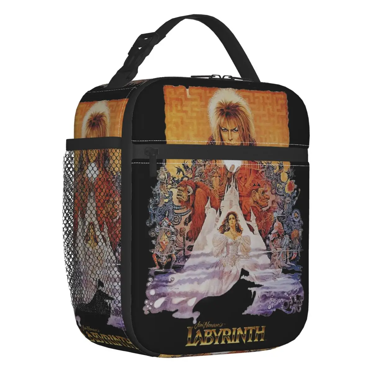 Labyrinth Jareth The Goblin King Insulated Lunch Bags Fantasy Film Resuable Thermal Cooler Food Lunch Box Work School Travel