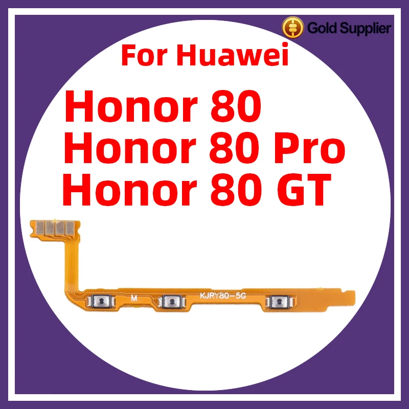 For Huawei Honor 80 Power ON OFF Volume Camera Key Button Switch Flex Cable Replacement