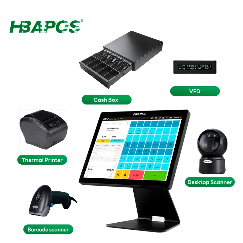 ATV&UTVProfessional Pos System Manufacturer Personal Mould Pos Cash Register Machine Metal Shell Pos Hardware
