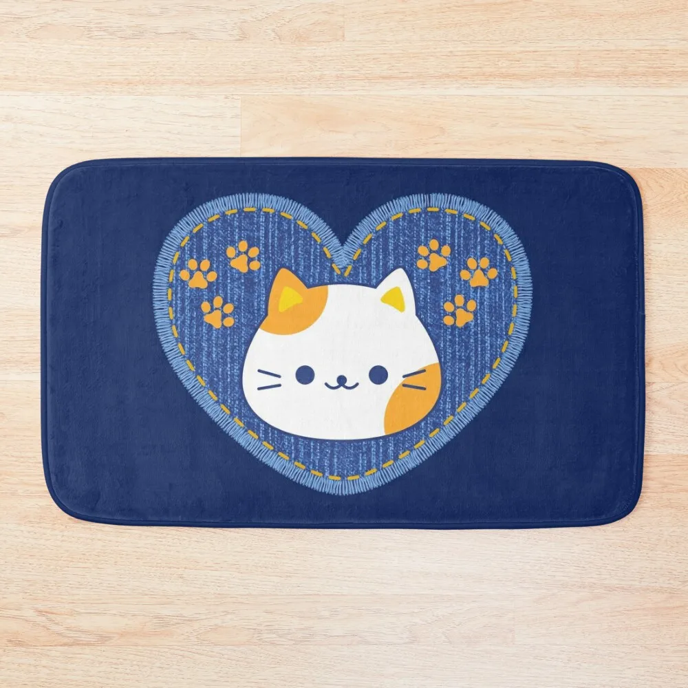 

Cat heart Bath Mat Set For Bathroom Bathroom Floors Mat