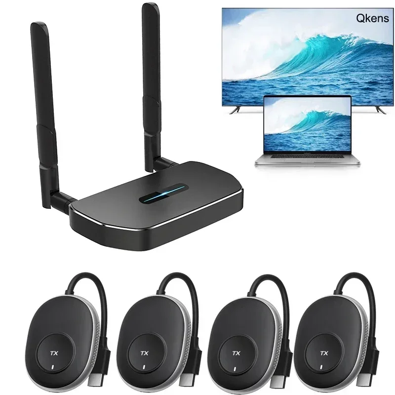 

Multi To One Wireless Switch HDMI Extender Video Transmitter and Receiver Display Adapter for PS4 Camera Laptop PC To TV Monitor