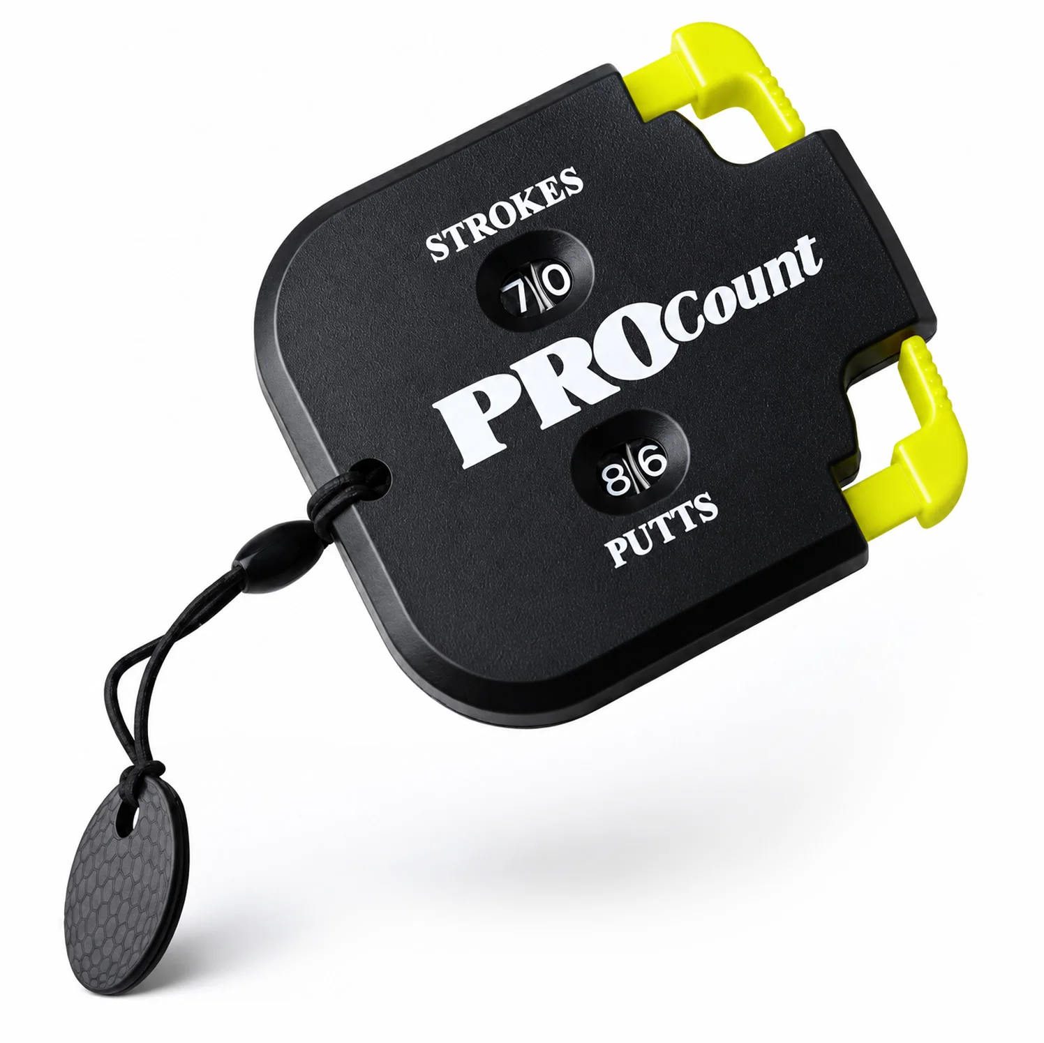 Golf Stroke & Putt Counter – 2-Digit ABS Scorekeeper, 1-99 Portable Tracker with Dial Reset & Lanyard, Outdoor Golf Scoring Tool
