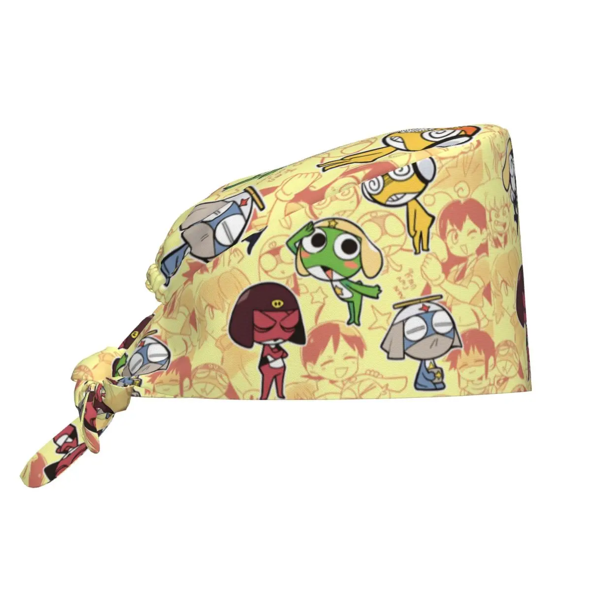 

Medical Hat Keroros Gunsous Frog Work Scrub Cap For Unisex Breathable Nurse Hats Trendy Bandage Tie Back Working Caps