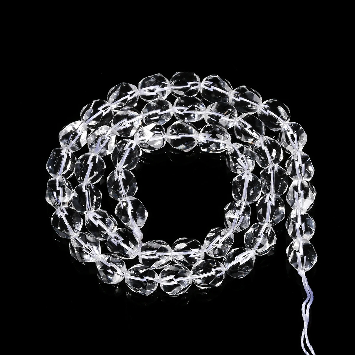 Wholesale 6 8mm Faceted Synthetic Rock Quartz Irregular Shape Beads for Jewelry Making Diy Necklace Bracelet Accessory 15