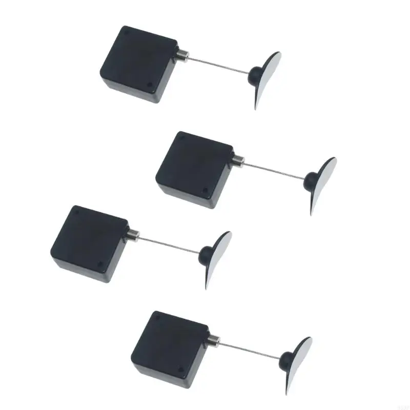 

95AF 4Pcs Retractable Remote Tethers Adjustable Cable for Home and Office Use