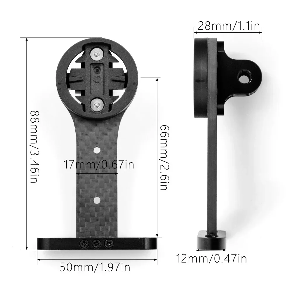 Bike Mount, Support forGarmin Bryton Wahoo Bike Accessories, Integrated Handlebar GPS Speedometer Computer Bike Mount