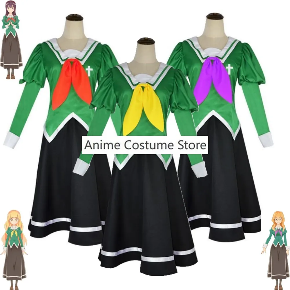 

Anime Schwestern In Liebe Yuri Is My Job Shiraki Hime Yano Mitsuki Chibana Sumika Cosplay Costume School Sailor JK Uniform Suit