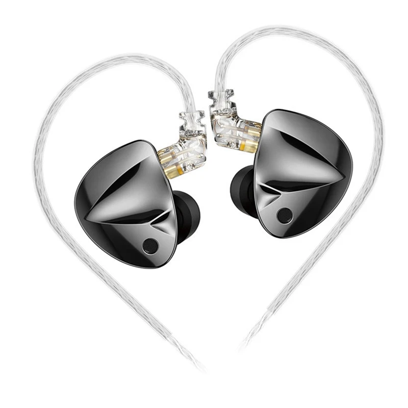 หูฟังแบบมีสายในหูแบบไดนามิกแม่เหล็กคู่แบบปรับได้