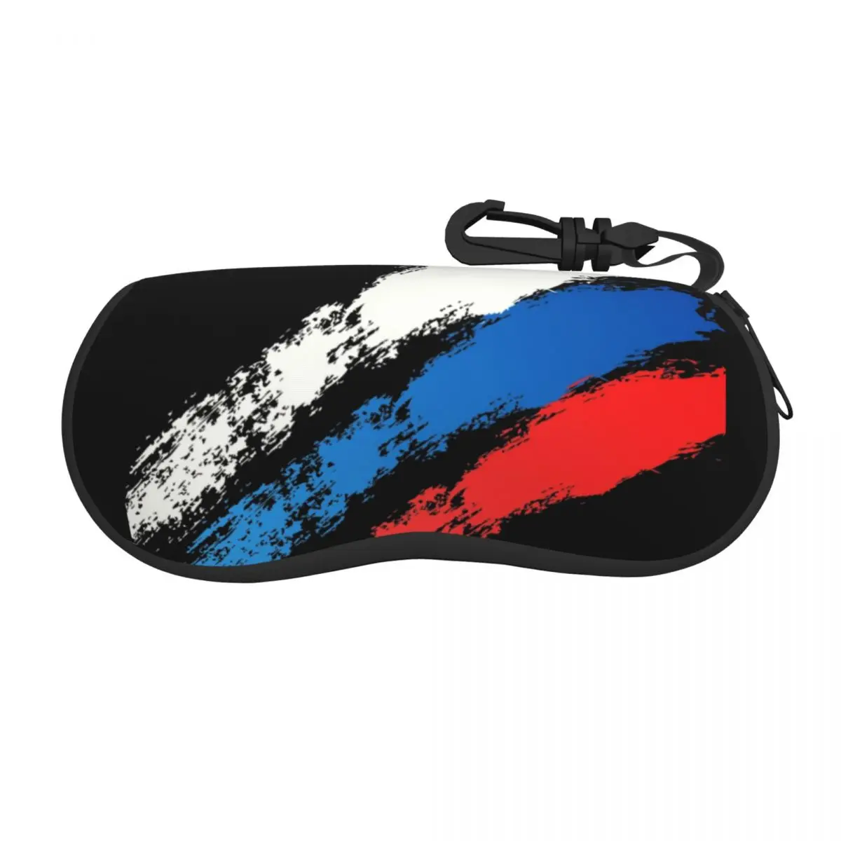 Custom Russia Flag Russian Pride Shell Glasses Case Unisex Travel Eyeglasses Case Sunglasses Protector Box