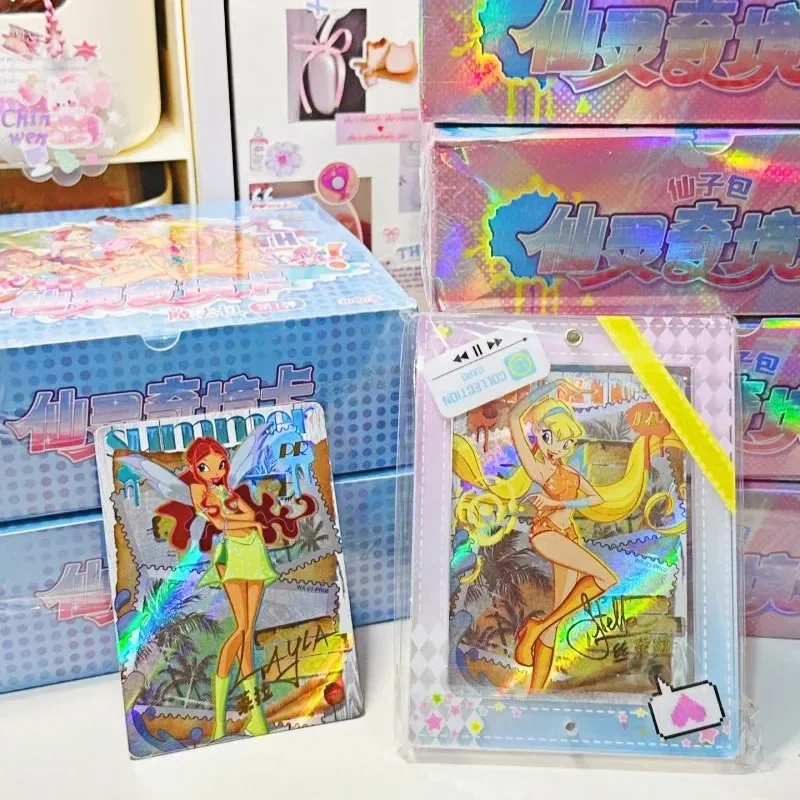 

Клубные карты Winx, официальная натуральная периферийная волшебная сумка, сказочная сумка, карта Fairy Wonderland, коллекционная карта аниме, игрушка в подарок