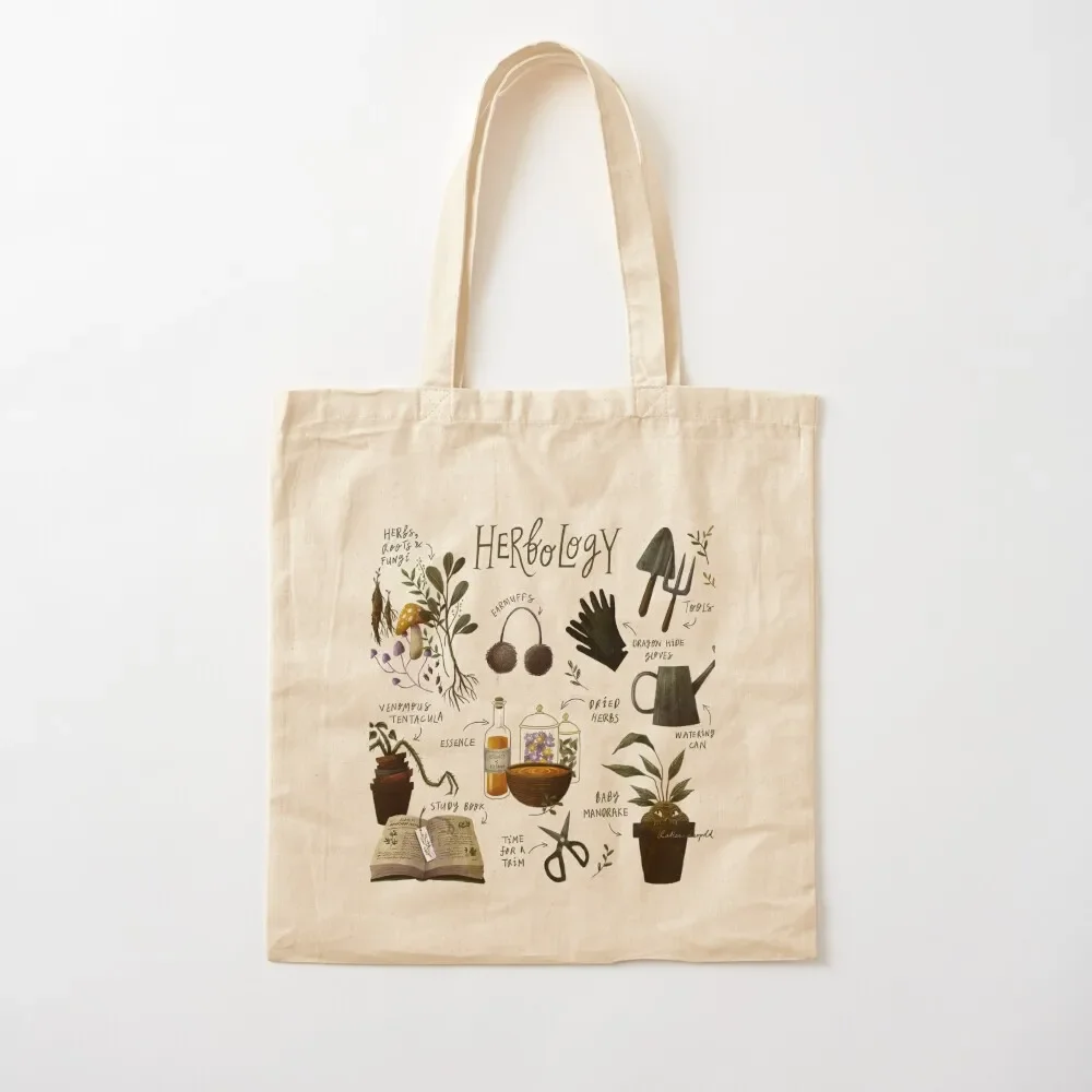 

herbology chart Tote Bag tote bag woman Portable shopping bag sac pour femme