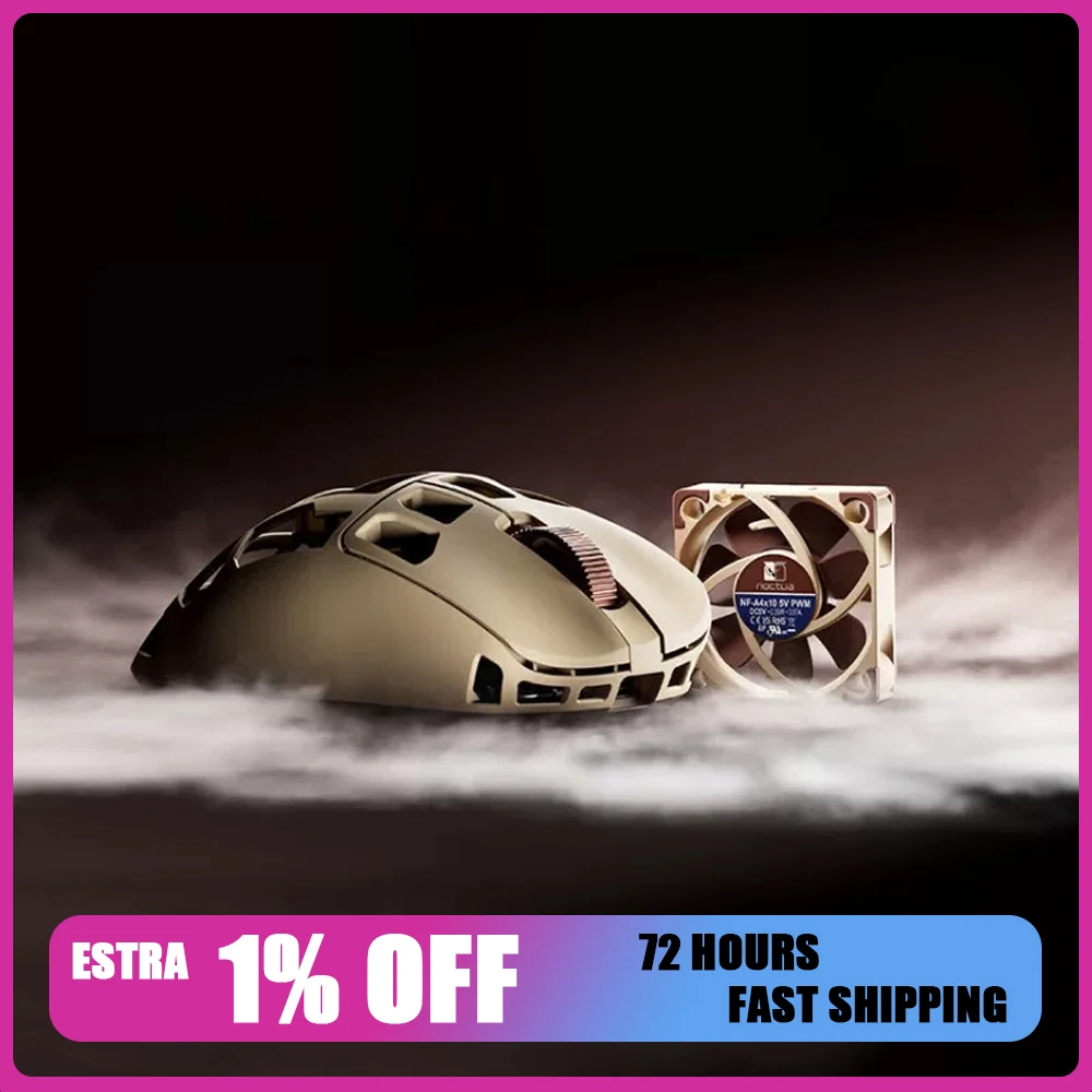 Pulsar Feinmann x Noctua F01 Gaming Mouse Dual Mode Wireless Mouse 8000Hz Polling Rate Pulsar XS-2 Sensor Optical Switch Mice