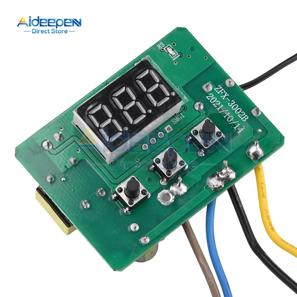 DM-W3002 متحكم في درجة الحرارة التيار المتناوب 110 فولت LED التحكم الرقمي ترموستات الحواسيب الصغيرة التبديل منظم الحرارة الاستشعار مع الولايات المتحدة التوصيل