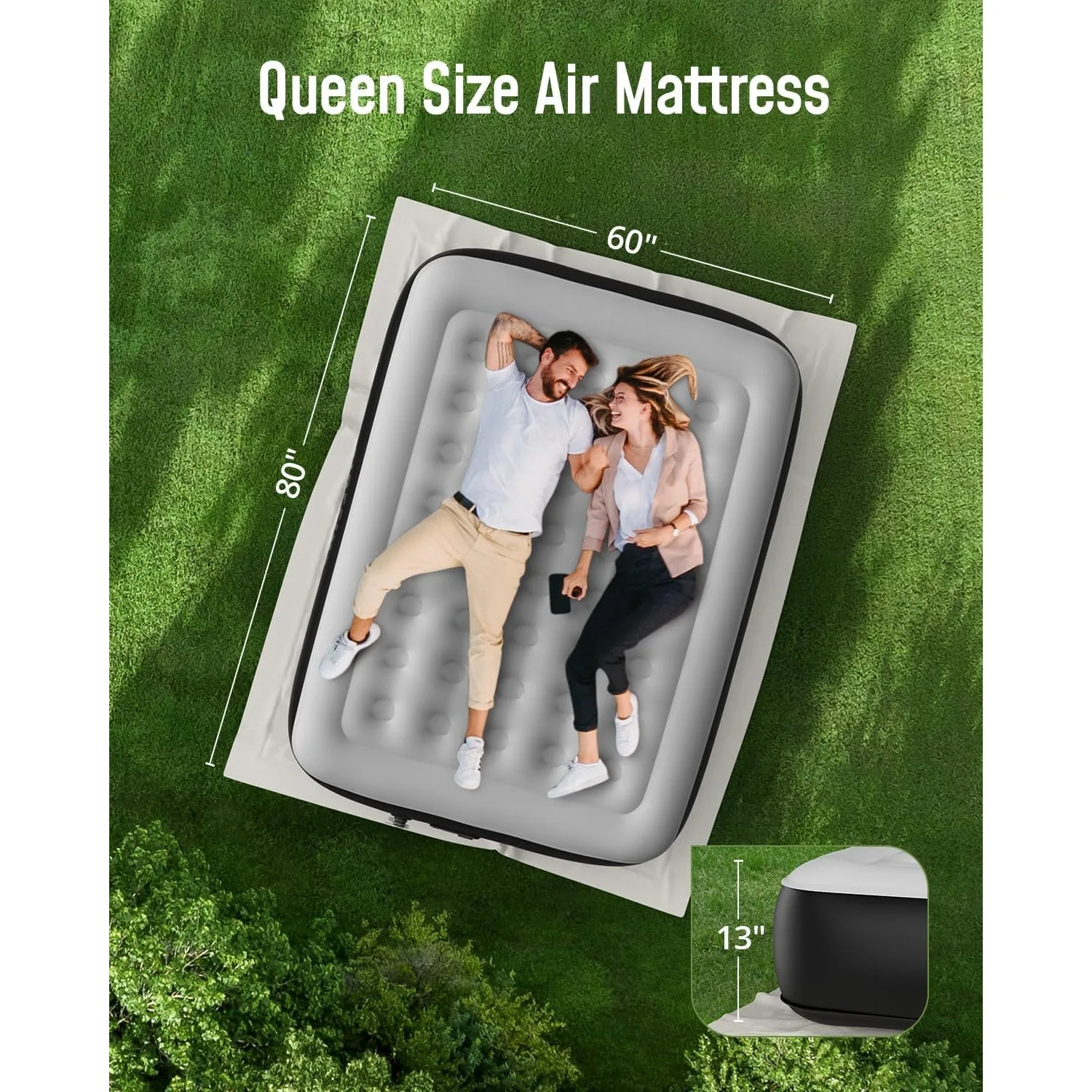 Queen Air Mattress with Built-in Pump 13