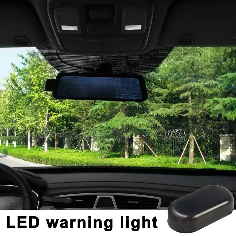 Allarme solare falso per auto Luce a LED Simulare il sistema di sicurezza dell'imitazione Luce a LED Simulare il sistema di sicurezza dell'imitazione Simulato falso