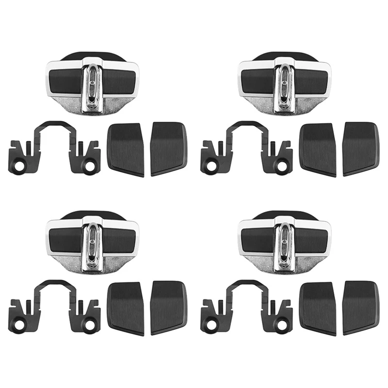 4Pcs Car Door Stabilizer Door Lock Protector Latches Cover For Subaru All Series BRZ XV Forester Legacy Outback WRX