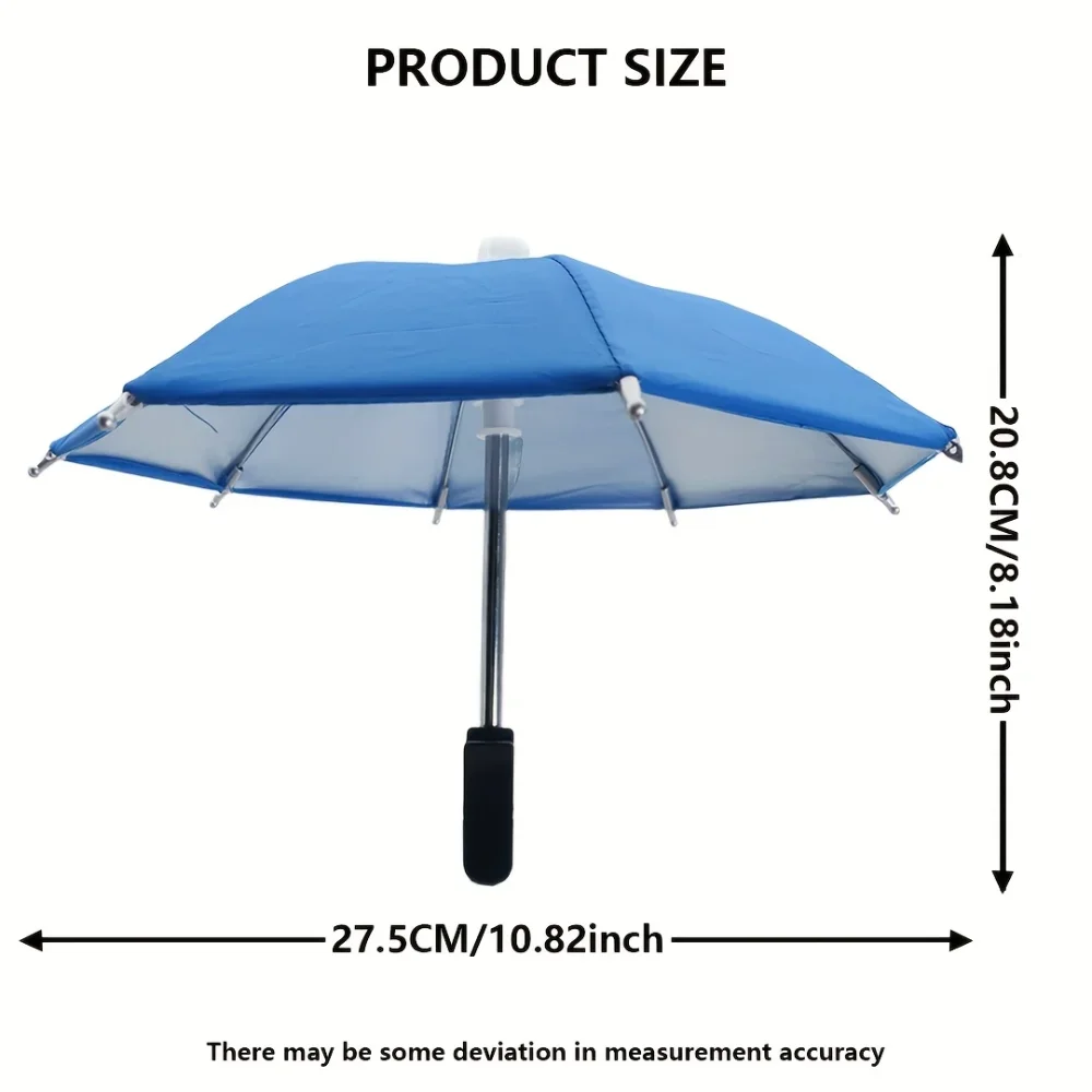For Creative Mini Umbrella Mobile Phone Universal Holder Outdoor Cycling Mobile Phone Sunscreen Portable Outdoor Rain Accessorie
