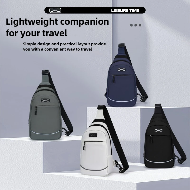 

New Multifunctional Chest Bag for Men,waterproof and Wear-resistant Crossbody Bag,simple and Large Capacity Outdoor Shoulder Bag
