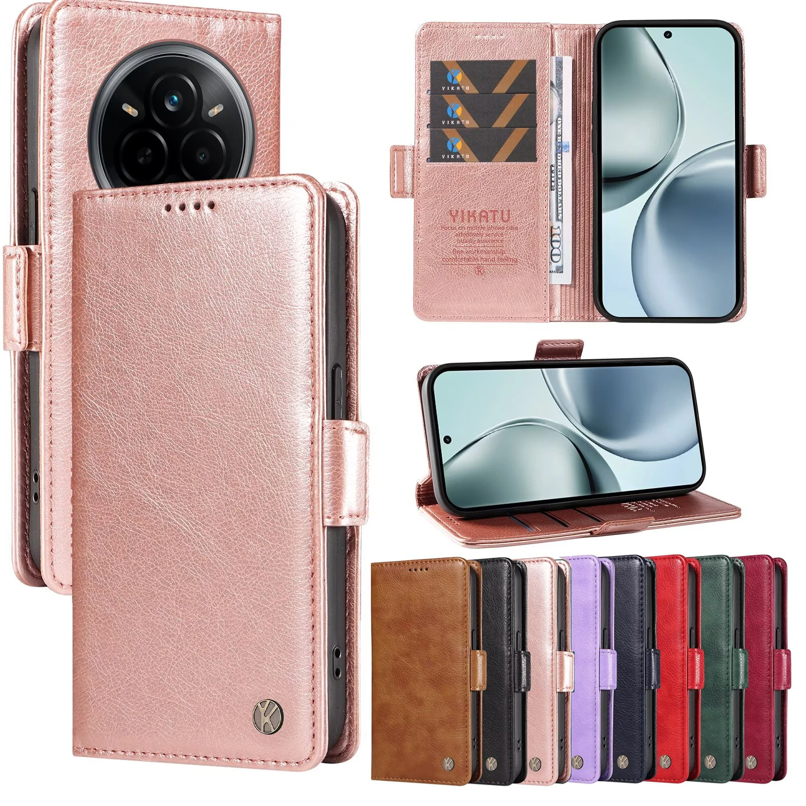 

Wallet Leather Case For OPPO A36 A18 A17 A16 A15 A12 A11 A9 A7N A7 A5S A3 Pro A1 A60 5G A58 A57S A57 A55 A54S A54 4G A40 A3S A38