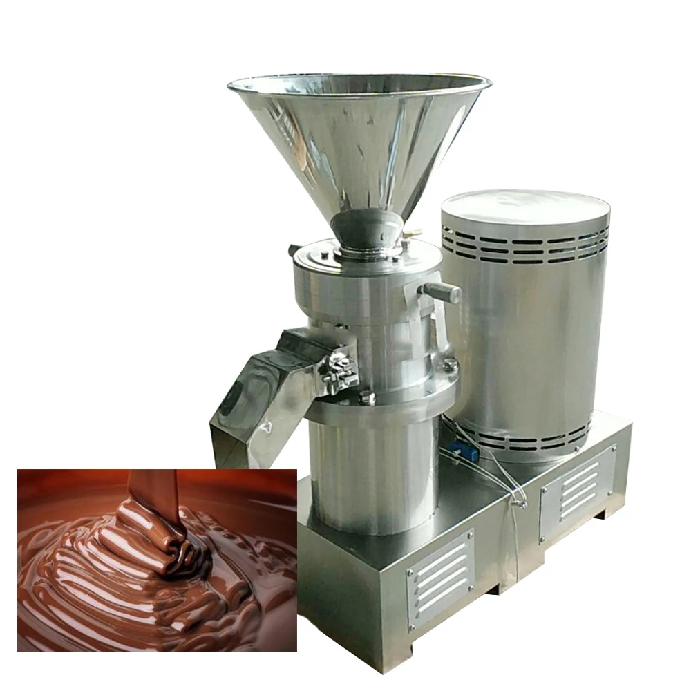 Máquina para hacer mantequilla y molino de chocolate, máquina procesadora de productos de frijoles de cacao