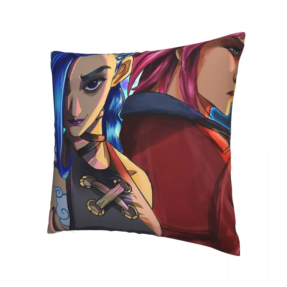 Jinx VI Throw Pillow Case Arcane League of Legends Short Plus Cushion Covers For Home Sofa Chair Decorative Backpack