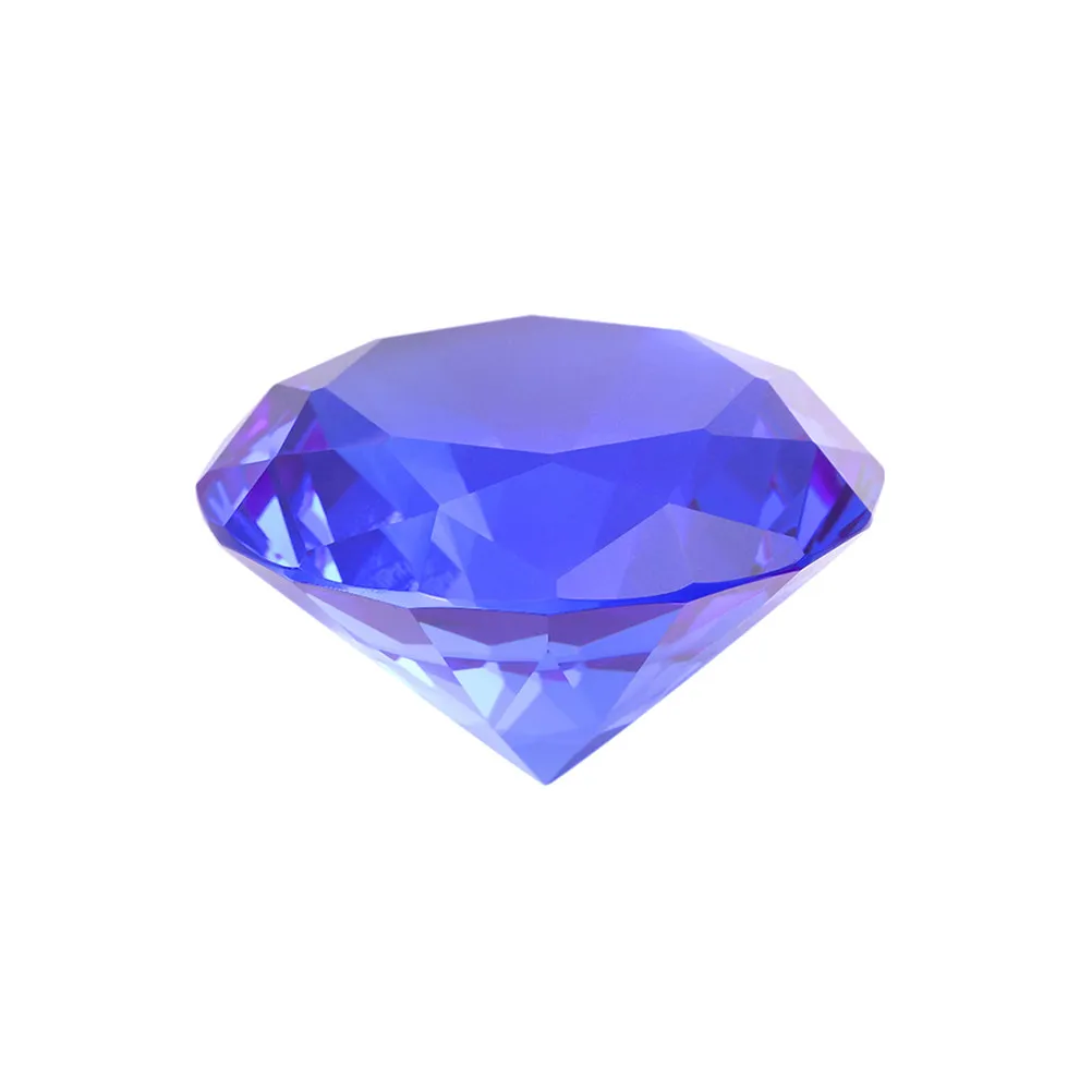 Blue Crystal Diamonds Craft Decorative Diamond 40Mm Wedding Bridal Shower Home Artificial Diamonds Romantic Decor