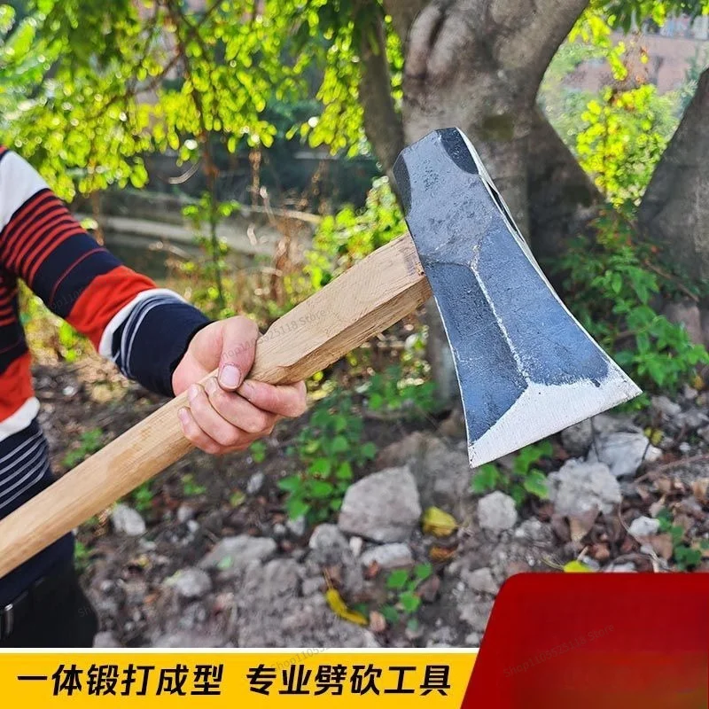 For Axe Large Rail Steel Hand Forged Mountain Chopping Firewood Chopping Trees Chopping Hammer Axe Knife Household Outdoor view 6