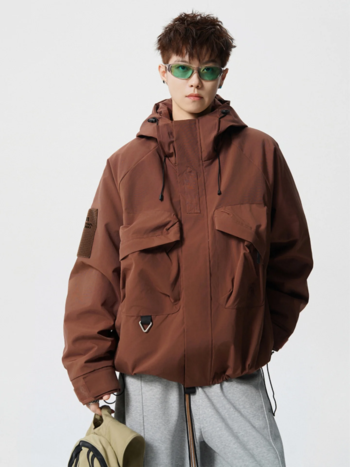 

Men's Outdoor Workwear Jaet Winter Thiened Fce Loose Workwear Outerwear American Functional Climbing Suit Coat