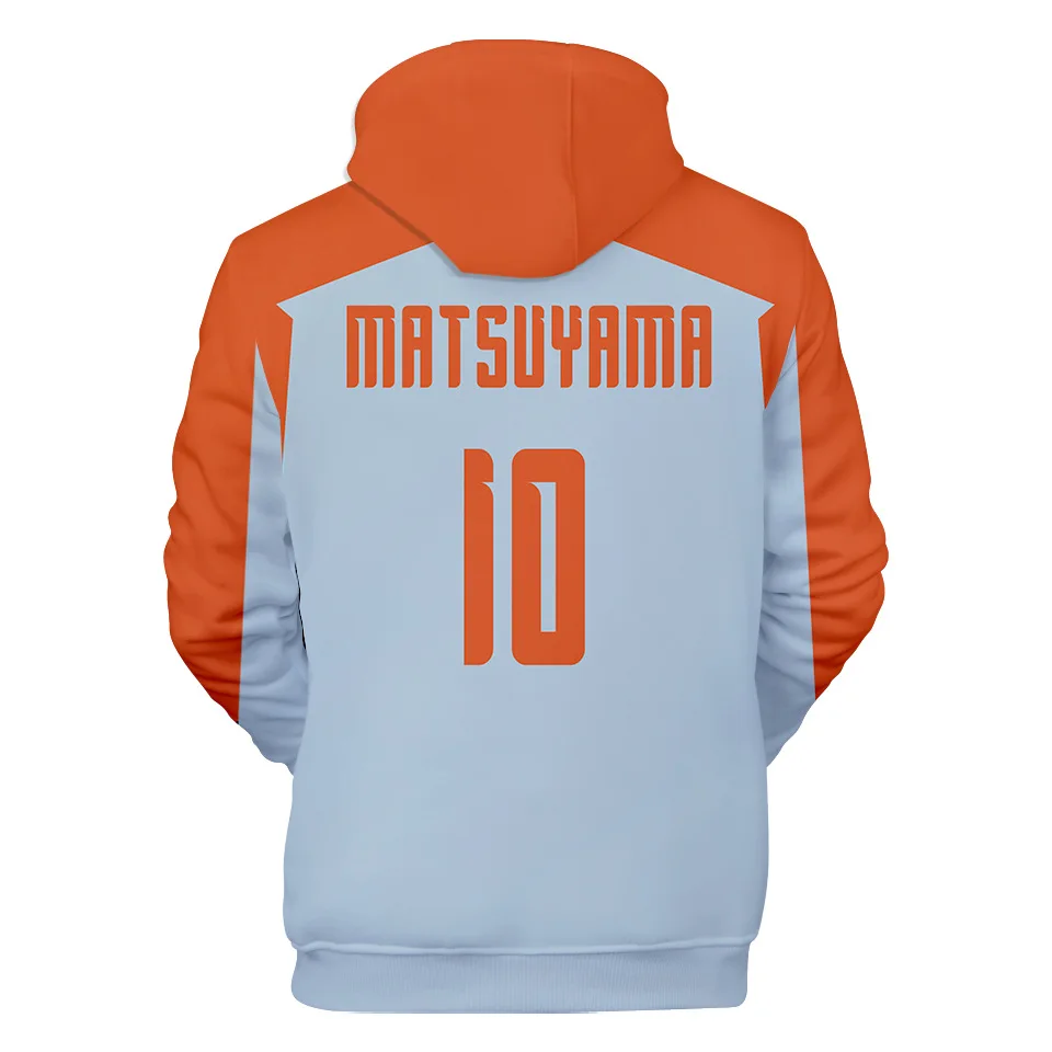 3D Print Anime Captain Tsubasa Ozora Tsubasa Kojiro Hyuga Costume Unisex Hoodie Zipper Hooded Jacket Soccer Jerseys Uniform