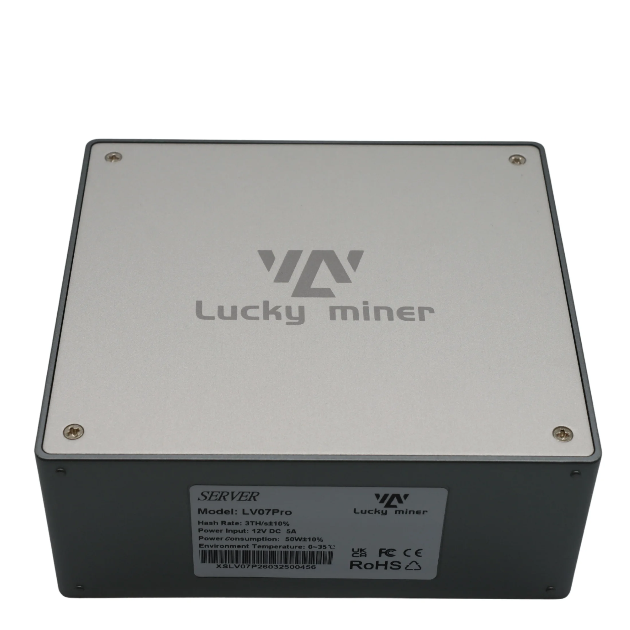 2026 최신형 럭키 마이너 LV07 프로 3TH/S 50W BM1370 Asic SHA256 알고리즘 홈 비트코인 ​​채굴기