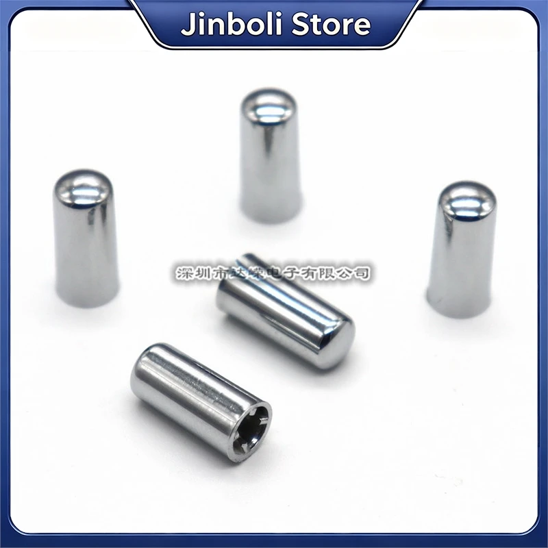 20PCS 7x15mm Electroplated Button Cap Tactile Switch Cap Silver Key Cap 3.2mm Square Round Hole Universal