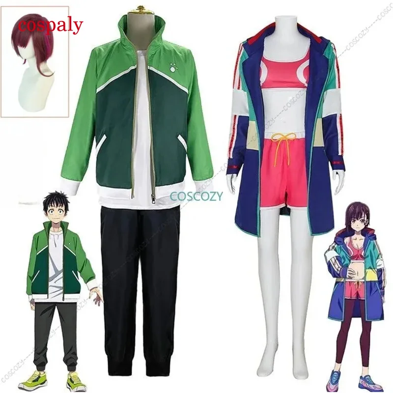 Anime Zom 100 Shizuka Mikazuki Tendo Teru Cosplay Costumes Wig Hoodie Jacket Outfit Bucket List Of The Dead Halloween Party Cos