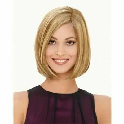 WUNDERLICHER W Synthetische Short Bob Gerade Perücken Blonde Farbe Perücke Für Frauen Natürliche Wärme Beständig Haar