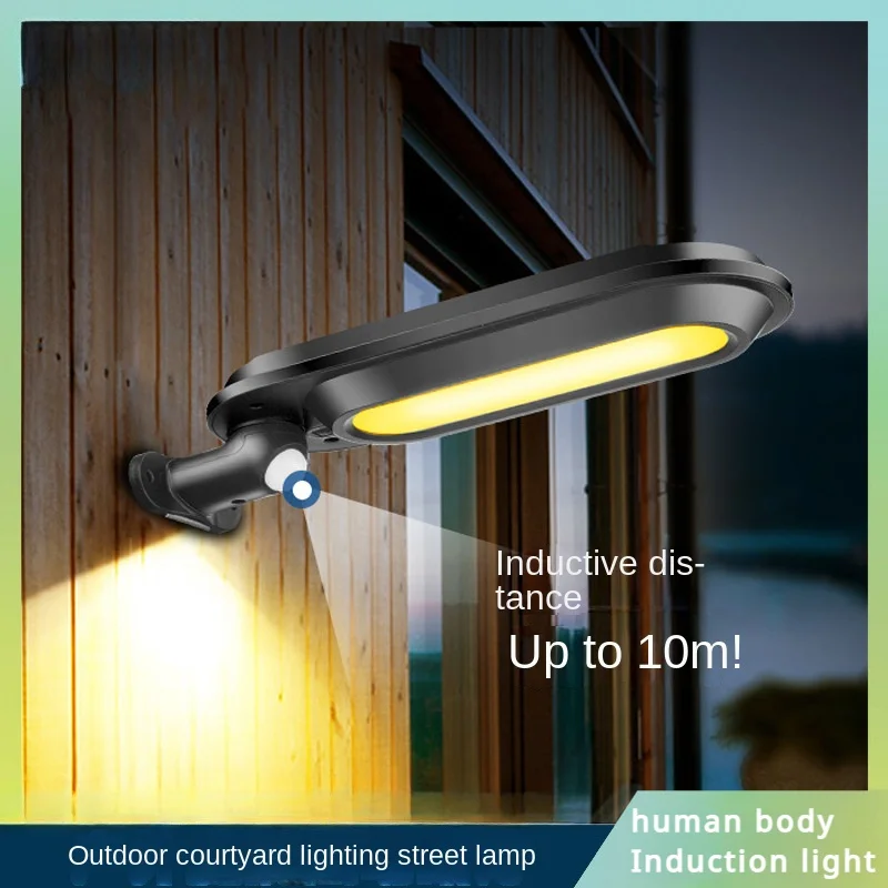 

Intelligent Solar Wall Lamp Outdoor Courtyard Lighting Street Lamp 180 Degree Human Body Sensing LED Household Courtyard Lamp