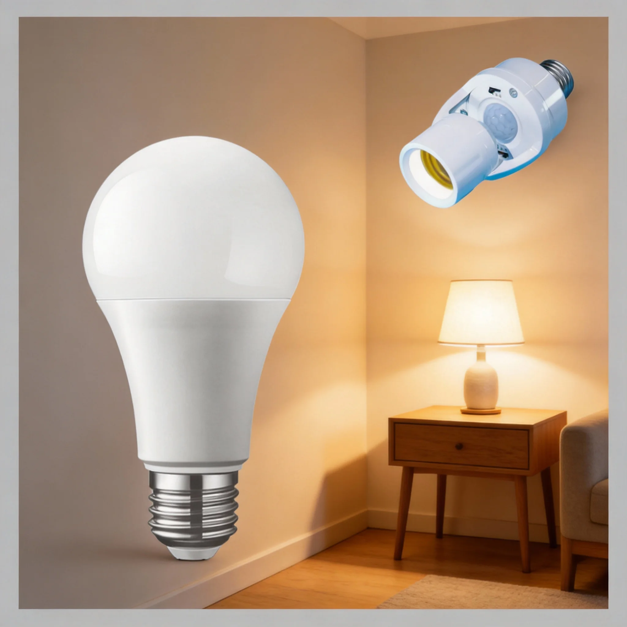 

3/7/12/25W E27 Radar Sensor Light Lamp Lamparas 110V 220V For Home Stair Pathway White Lampada Bombilla Lamp Motion Sensor