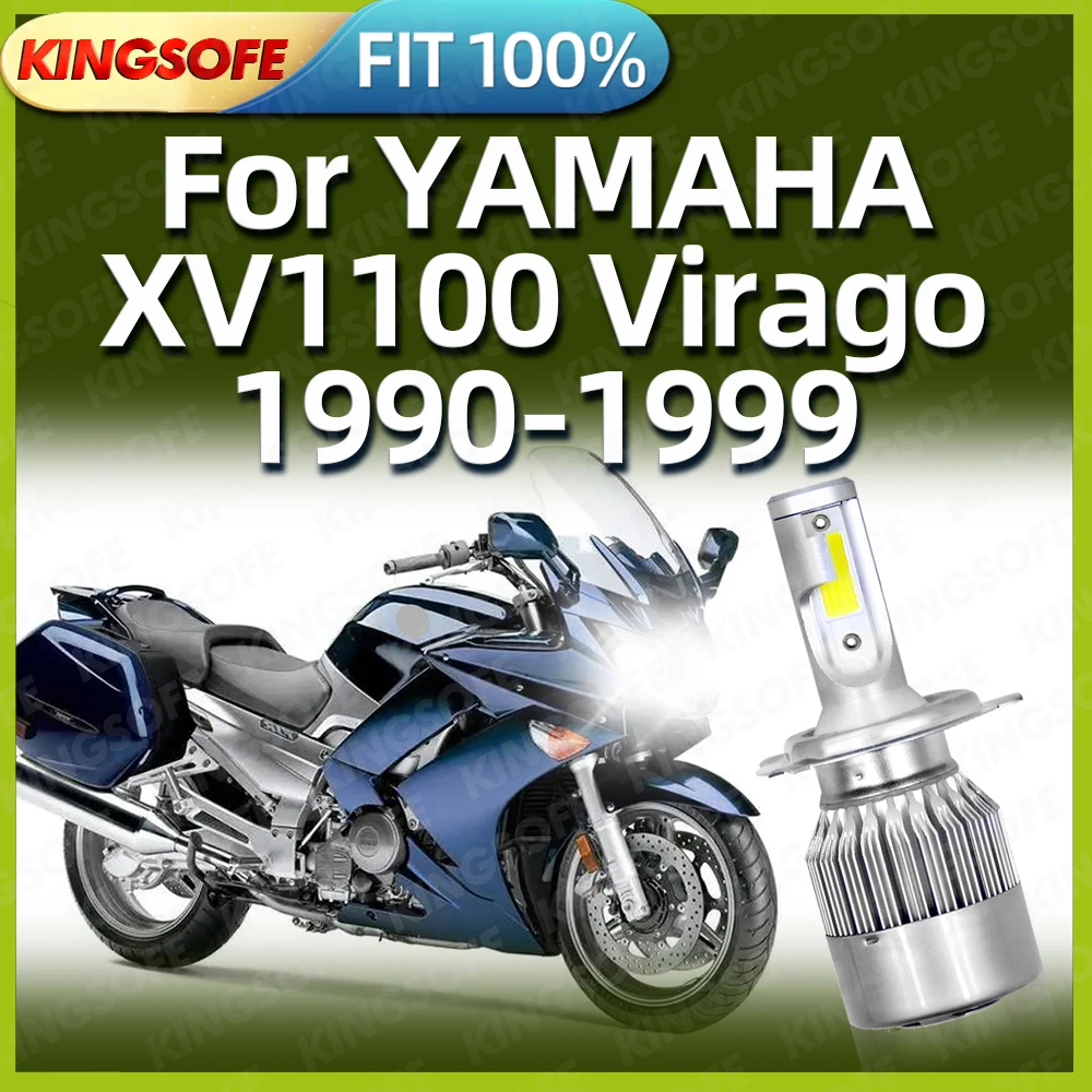 

1Pcs LED Motorcycle Headlight H4 Bulb Motor Light For YAMAHA XV1100 Virago 1990 1991 1992 1993 1994 1995 1996 1997 1998 1999