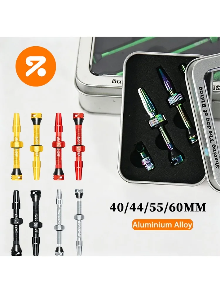 AliExpress BUCKLOS Bicycle Tubeless Valve 40/44/55/60MM Bicycle F/V Presta Valves  Aluminum Alloy Gravel Mountain Bike Valve Tubeless