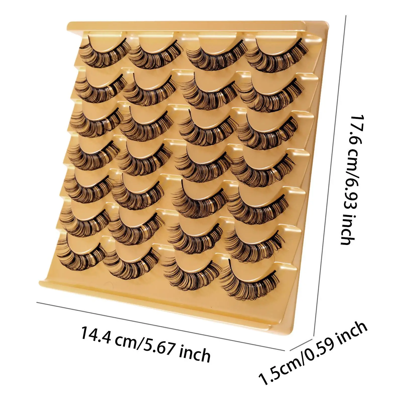 رموش صناعية سميكة مطعمة بسعة كبيرة، أداة مكياج رموش الهالوين