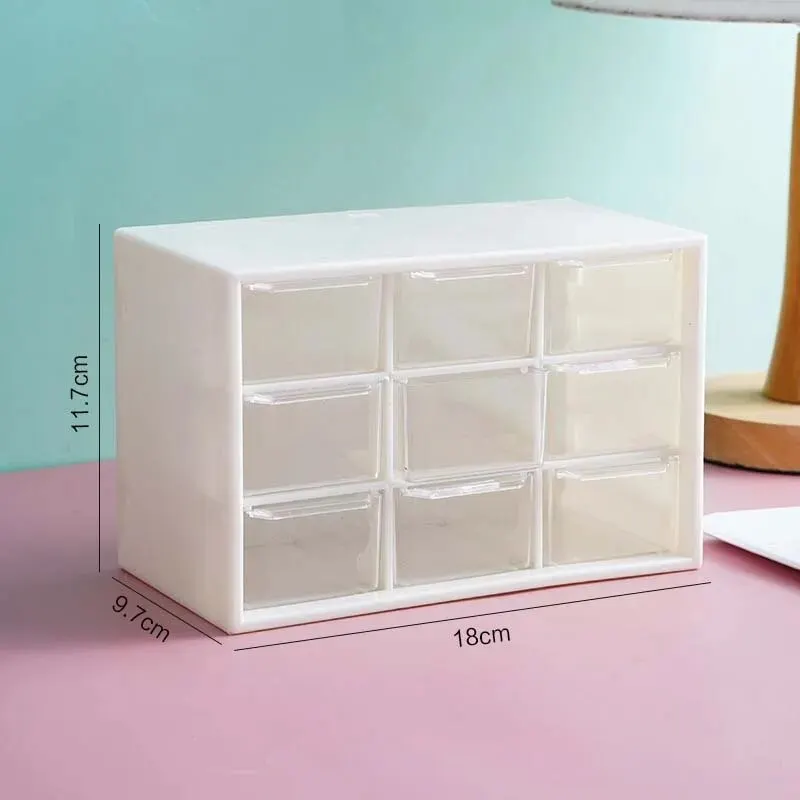 Simple High-Color Desktop Organizer Drawer Type Desktop Small Objects All-In-One Storage Cosmetic Tools Divider Shelf