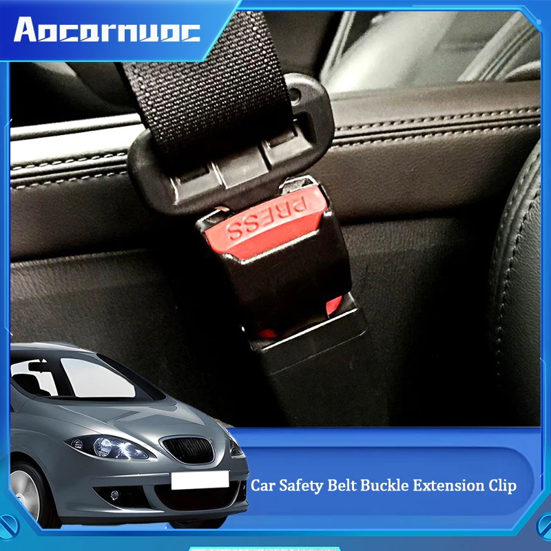 

Car Safety Belt Buckle Extension Clip Safety Belt Buckle Extender Tool Accessory For Seat Altea XL 5P 5P1 5P5 5P8 2004-2015