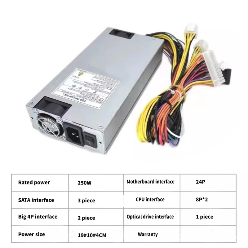 250W 300W 350W PSUs Power Supply for 1U Small Form Factor Computers, 8+8Pin Configuration Dropship