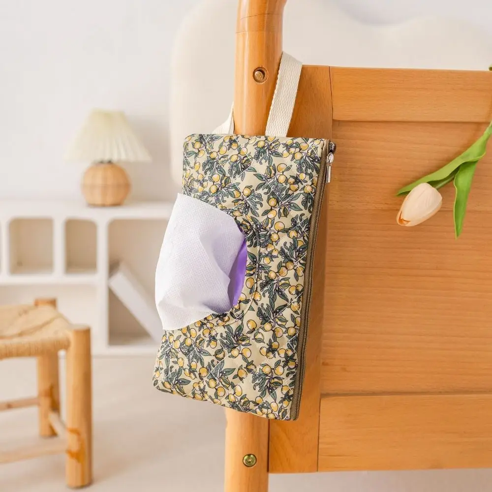 Dispensador de toallitas húmedas para bebé con diseño floral, bolsa portátil y bonita para toallitas húmedas para bebé, dispensador de pañuelos vacío reutilizable para coche, decoración para el hogar/oficina