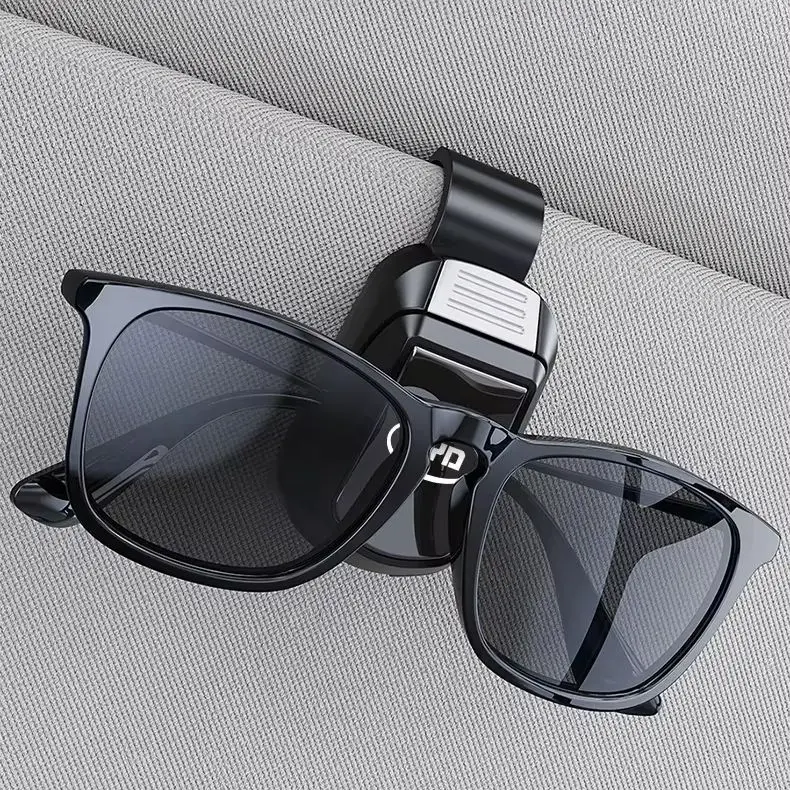 Car Sun Visor Mirror Sunglasses Bracket For BYD Atto3 Seal Han Tang Dolphin Song Yuan BYD Logo Glasses Clip Holder Interior Part