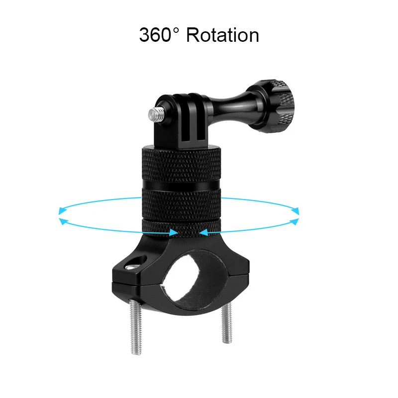 1/4 Śruba Metalowy uchwyt rowerowy na kierownicę motocykla do GoPro 13 12 11 10 9 8 Insta360 X5 X4 DJI Osmo Action 5 Pro 4 — zdjęcie 6