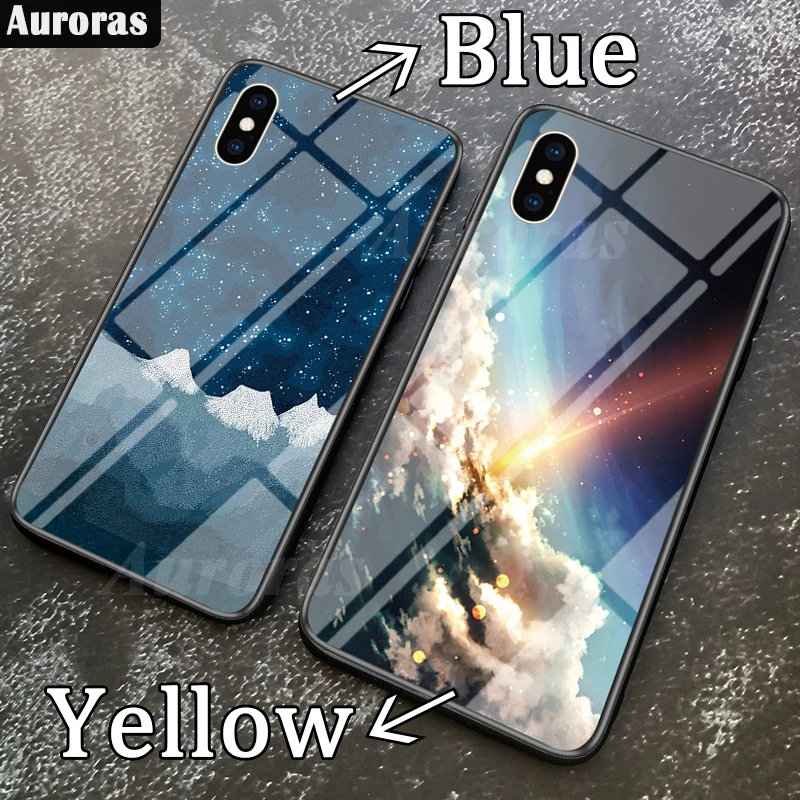 Auroras For OPPO Reno 12F 5G Case Tempered Glass Full Cover Space Starry Sky Design Case For OPPO Reno 12 Pro 5G Cover