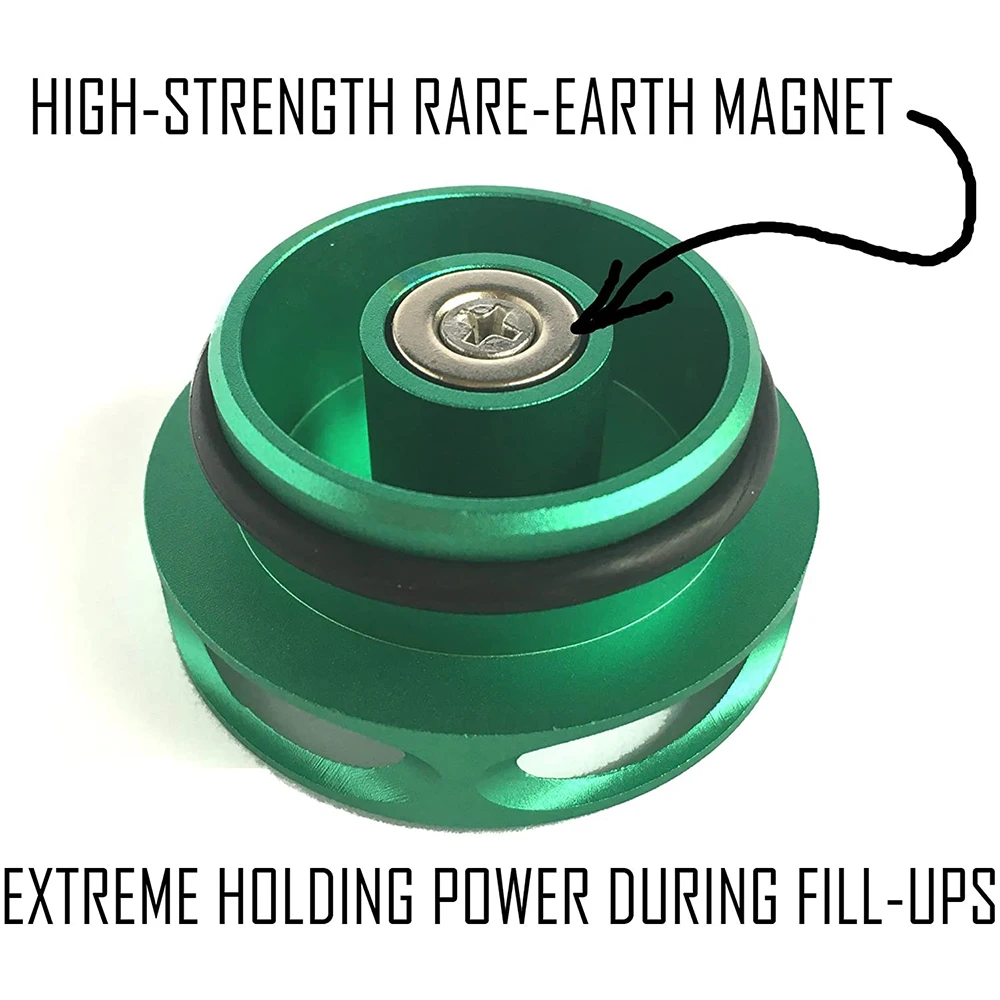 Zmodyfikowany korek wlewu paliwa do samochodu, wykonany ze stopu aluminium, pasuje do Dodge Ram Diesel 2013-2018, korek diesla i OC-1040-GR