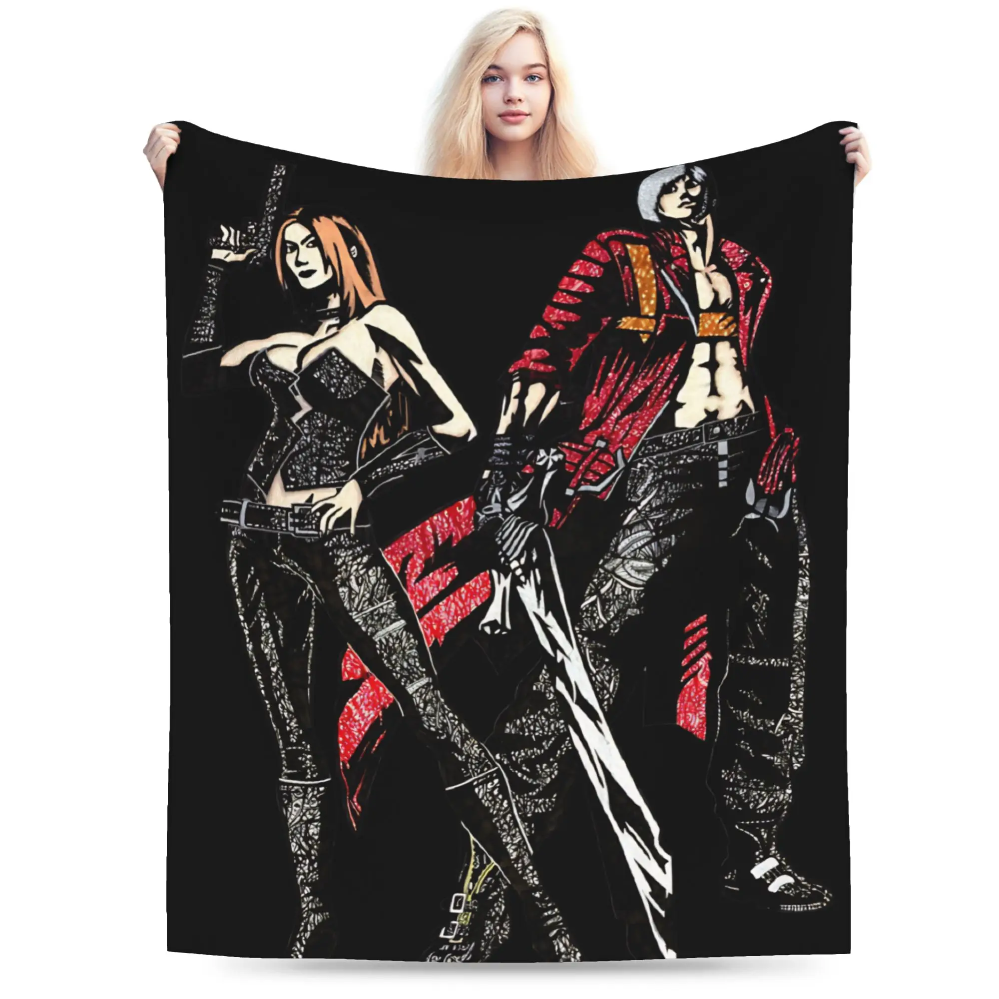 Devils May-Cry 3 Throw Blanket for Couch  Soft Cozy Plush Blanket 50x60 Inches Multiple Sizes Bedspread for All Seasons